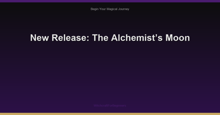 New Release: The Alchemist’s Moon