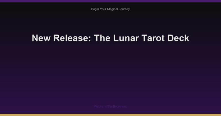 New Release: The Lunar Tarot Deck