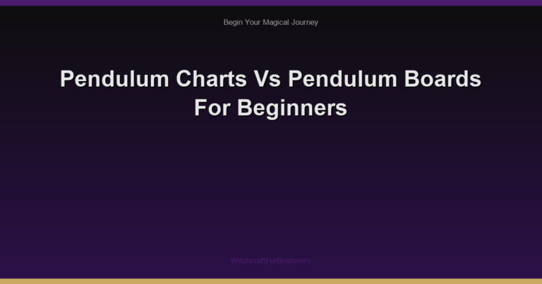 Pendulum Charts Vs Pendulum Boards For Beginners