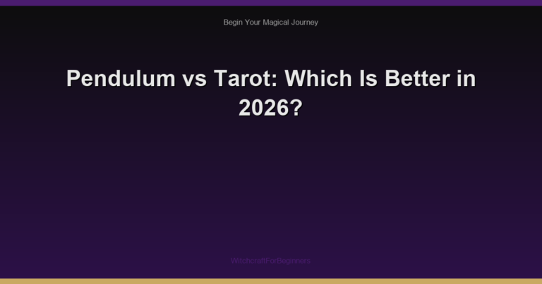Pendulum vs Tarot: Which Is Better in 2026?