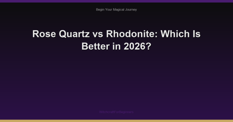 Rose Quartz vs Rhodonite: Which Is Better in 2026?