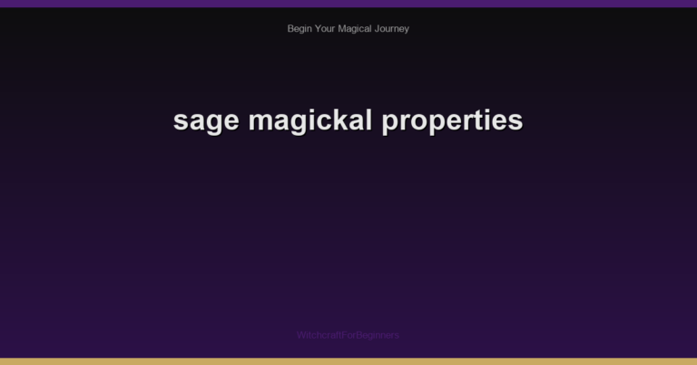 sage magickal properties