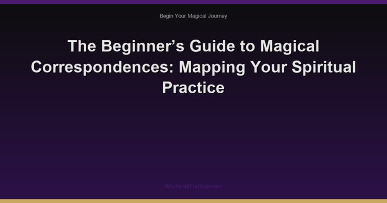 The Beginner’s Guide to Magical Correspondences: Mapping Your Spiritual Practice