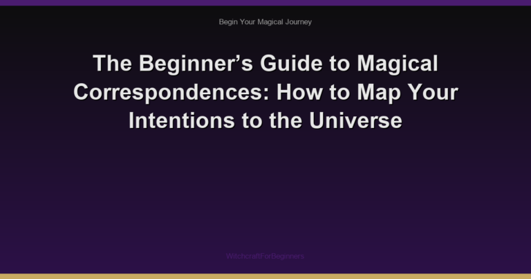 The Beginner’s Guide to Magical Correspondences: How to Map Your Intentions to the Universe
