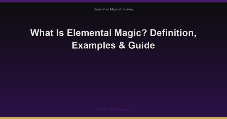 What Is Elemental Magic? Definition, Examples & Guide
