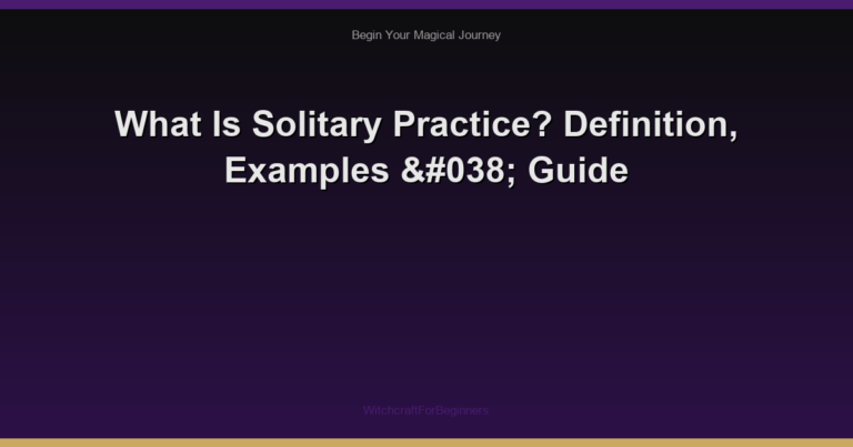 What Is Solitary Practice? Definition, Examples & Guide