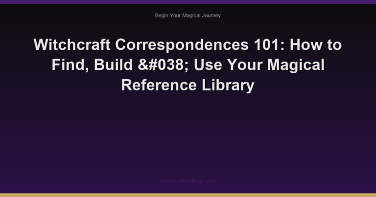 Witchcraft Correspondences 101: How to Find, Build & Use Your Magical Reference Library