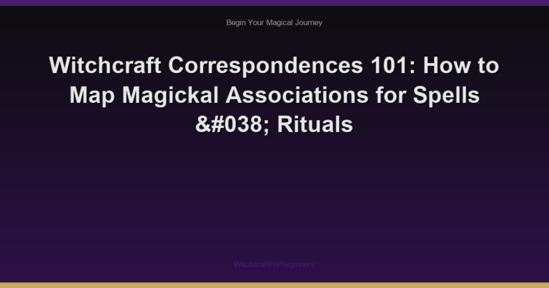 Witchcraft Correspondences 101: How to Map Magickal Associations for Spells & Rituals