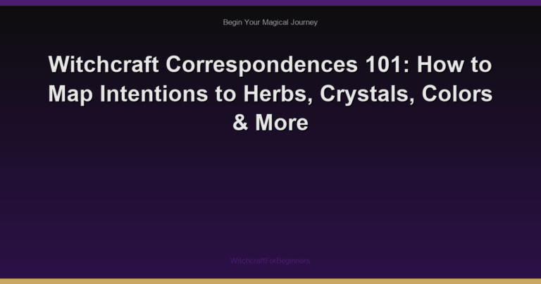 Witchcraft Correspondences 101: How to Map Intentions to Herbs, Crystals, Colors & More