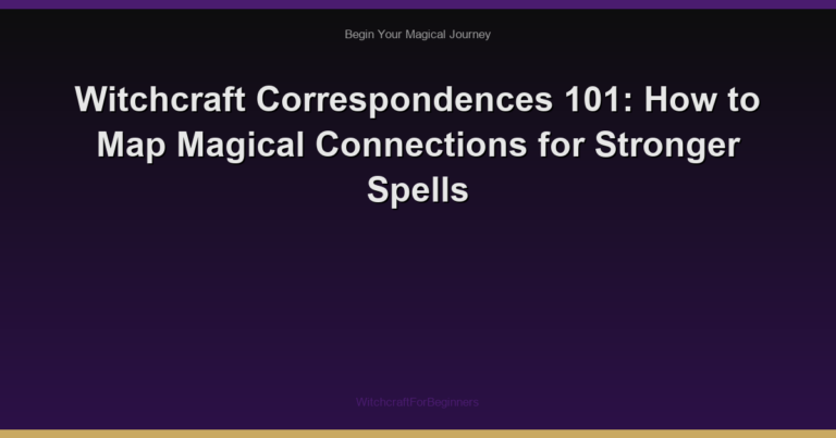 Witchcraft Correspondences 101: How to Map Magical Connections for Stronger Spells