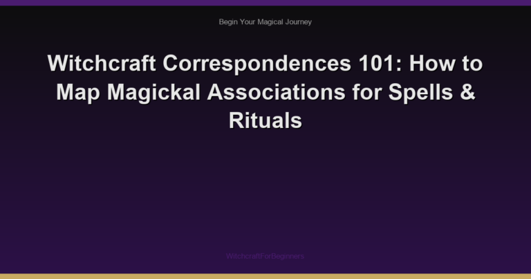Witchcraft Correspondences 101: How to Map Magickal Associations for Spells & Rituals