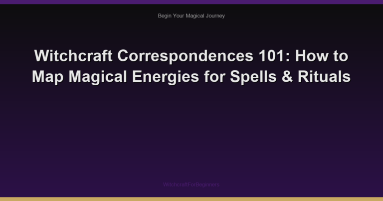 Witchcraft Correspondences 101: How to Map Magical Energies for Spells & Rituals