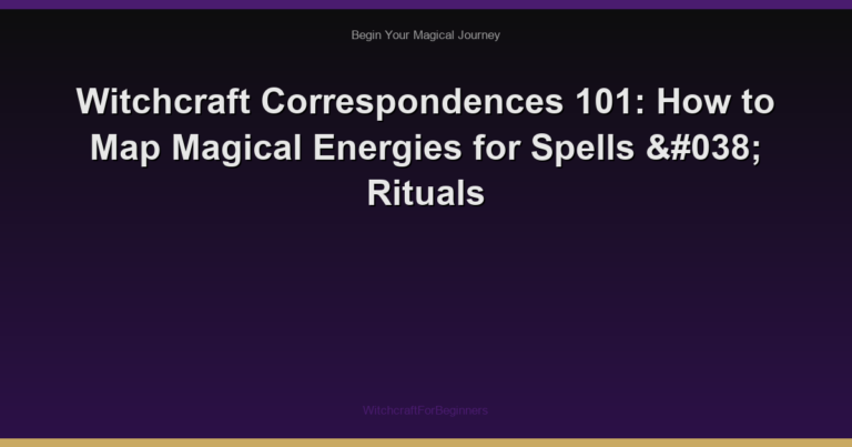 Witchcraft Correspondences 101: How to Map Magical Energies for Spells & Rituals