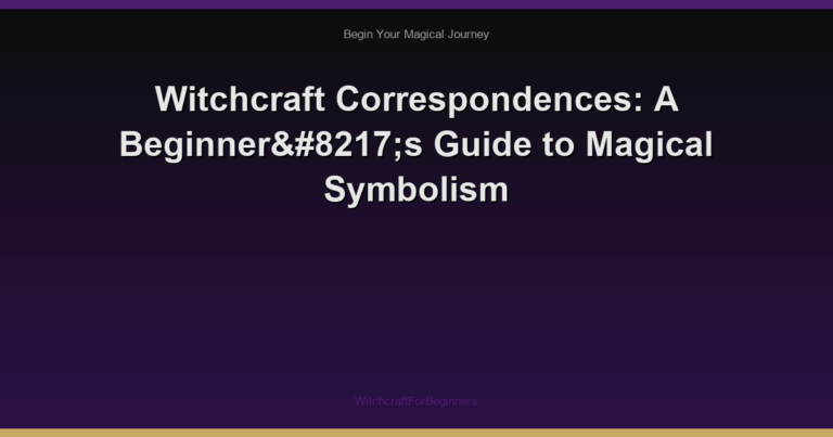 Witchcraft Correspondences: A Beginner’s Guide to Magical Symbolism