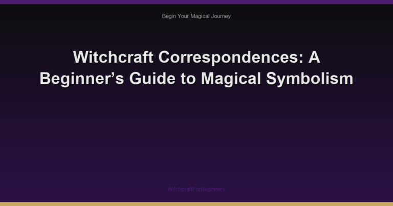 Witchcraft Correspondences: A Beginner’s Guide to Magical Symbolism