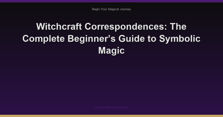 Witchcraft Correspondences: The Complete Beginner’s Guide to Symbolic Magic