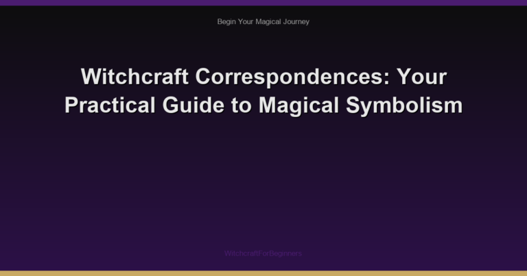 Witchcraft Correspondences: Your Practical Guide to Magical Symbolism