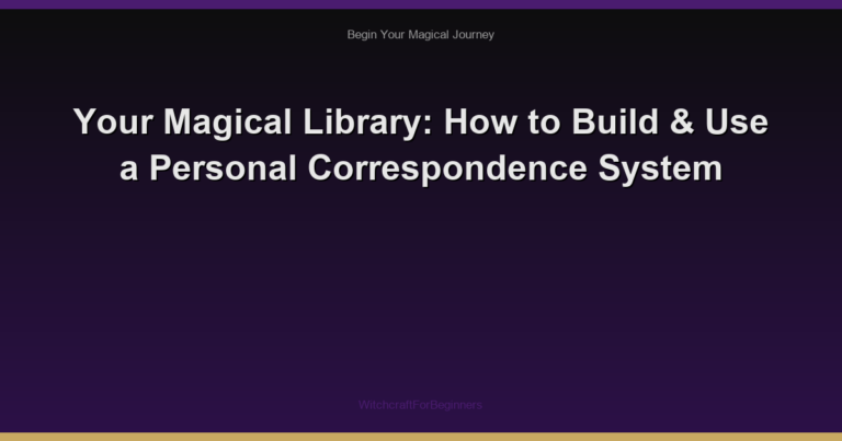 Your Magical Library: How to Build & Use a Personal Correspondence System