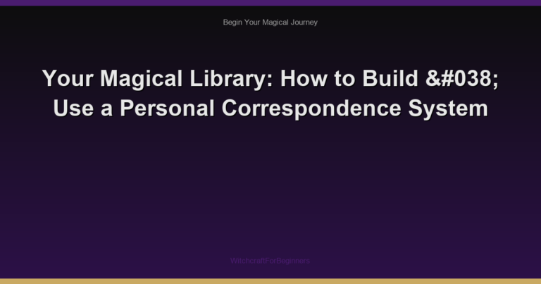 Your Magical Library: How to Build & Use a Personal Correspondence System