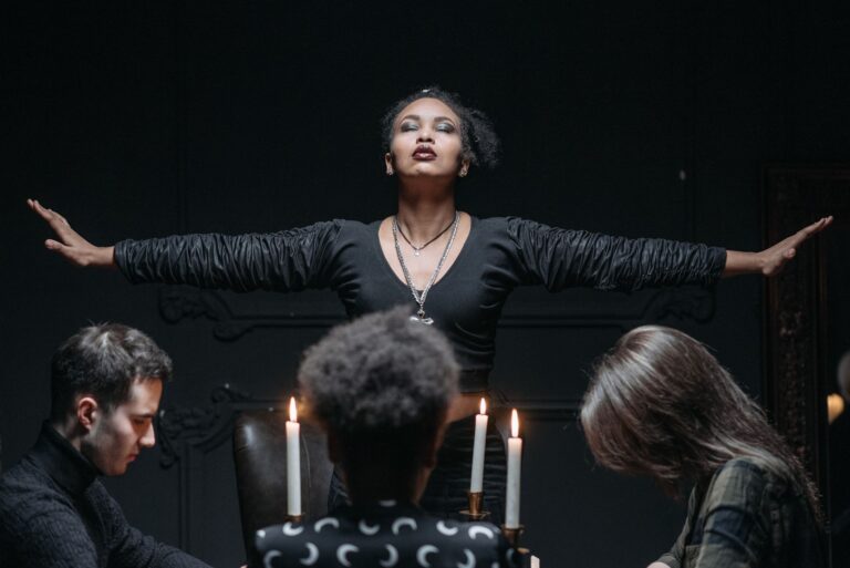 A calm, atmospheric scene evoking 7 spirit correspondence rituals beginners try.