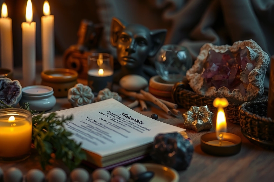 Materials Checklist Before You Begin — Beginner's Guide to 3 Simple Knot Spells for Love, Money & Protection