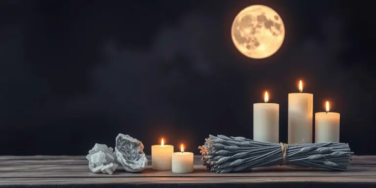 Illustration for Complete Beginner's Guide to Full Moon Rituals and Release Spellwork