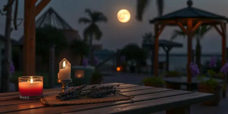 Illustration for Full Moon Ritual for Beginners: Manifesting with Lunar Energy