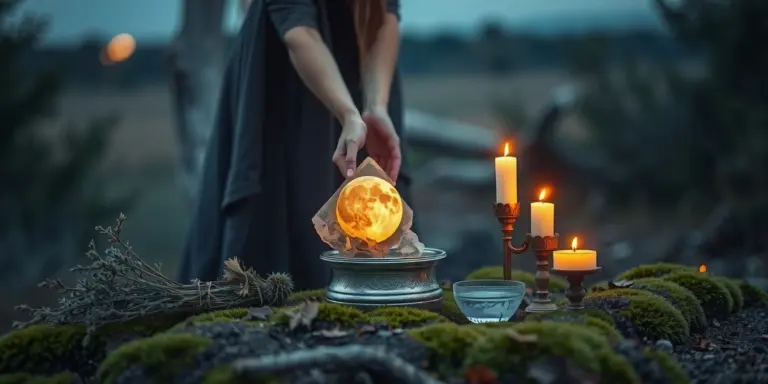 Illustration for Your First Full Moon Ritual: A Step-by-Step Guide for Beginner Witches
