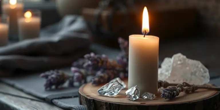 Your First Spell: A Beginner's Guide to Simple Candle Magic for Clarity & Intention — illustrated scene for Your First Spell: A Beginner's Guide to Si