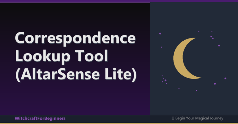Correspondence Lookup Tool (AltarSense Lite)