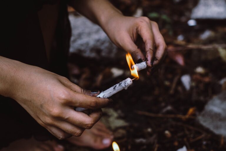 A calm, atmospheric scene evoking beginner's charging candle with intention powerful spellwork.