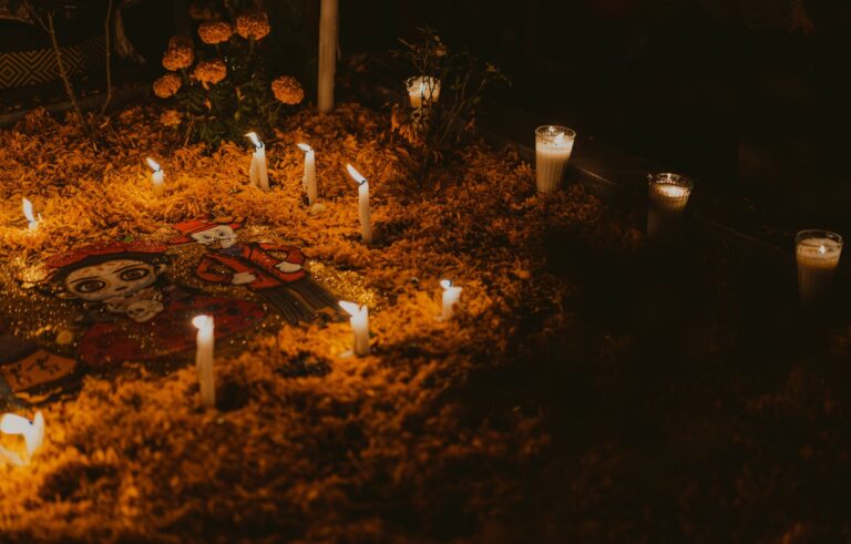 A calm, atmospheric scene evoking practical 7 day ancestor veneration ritual new witches.